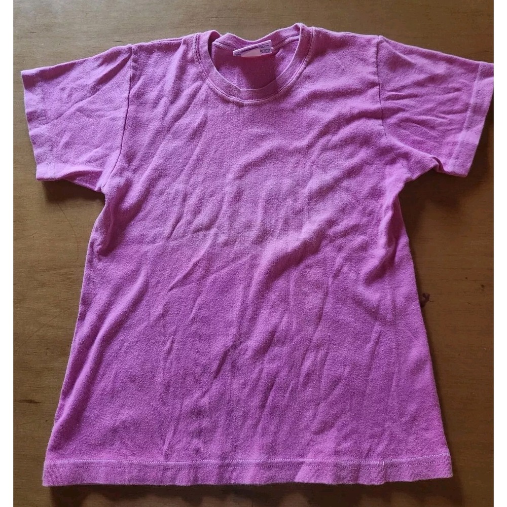 Fresh Produce 100% Cotton Tee Pink SizecS Made In USA